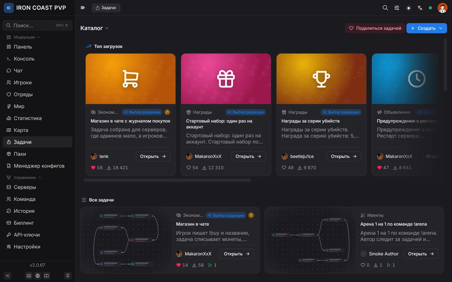 Каталог готовых задач